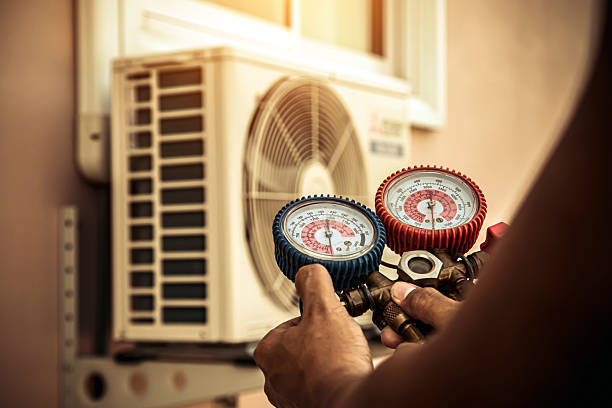 Professional Air Conditioning Service technician working in Cologne, MN